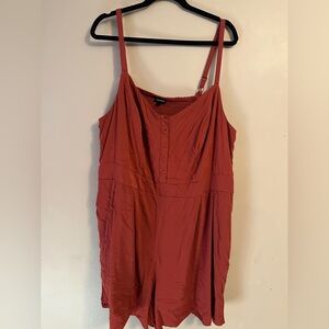 Chic Rust Sleeveless Romper